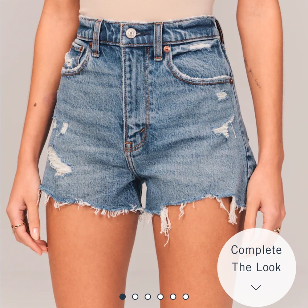 Abercrombie High Rise Mom Shorts